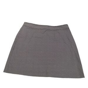 Talbots Womens Blue Nautical Knee Length Skirt 22W Side Zipper Coastal Beach